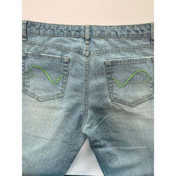 Duck Head Women's Flare Jeans Size 11 Light‎ Wash Blue Denim Stretch - Picture 6 of 15